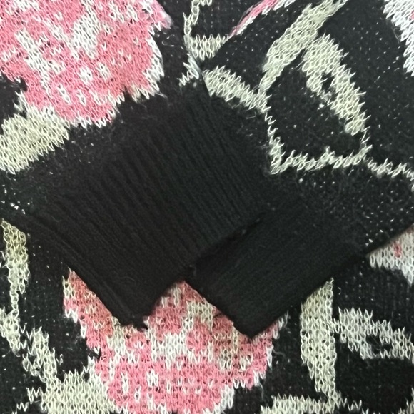 Pink Martini Rosie Rose Sweater Size Large Pink/Black Good Condition - Picture 8 of 12